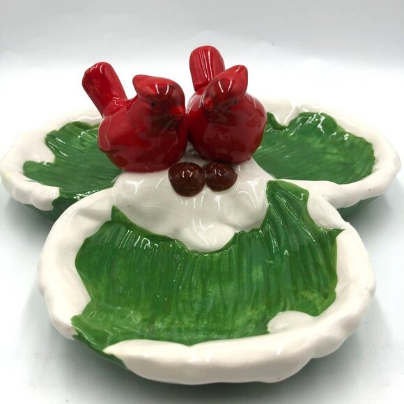 Vintage Tii Collection Ceramic Cardinal Server - Picture 1 of 10